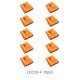 RJX Amass 3PIN LCC30 Copper Silver Plated Lithium Battery Connector For Smart Appliance