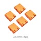 RJX Amass 5pcs Male 3PIN LCC40PW Copper Silver Plated Lithium Battery Connector For Smart Appliance