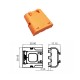 RJX Amass 5pcs Male 3PIN LCC40PW Copper Silver Plated Lithium Battery Connector For Smart Appliance