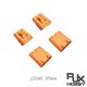 RJX Amass 2Pairs LCC40 Copper Silver Plated Lithium Battery Connector For Smart Appliance