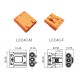 RJX Amass 2Pairs LCC40 Copper Silver Plated Lithium Battery Connector For Smart Appliance