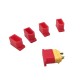 RJX 10pcs xt60 female plug protection cover cap silicone case lipo battery connector sheath for rc fpv racing drone