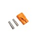 RJX Amass DC Plug LCB40 wire soldering Copper Silver Plated Lithium Battery Connector For Smart Appliance