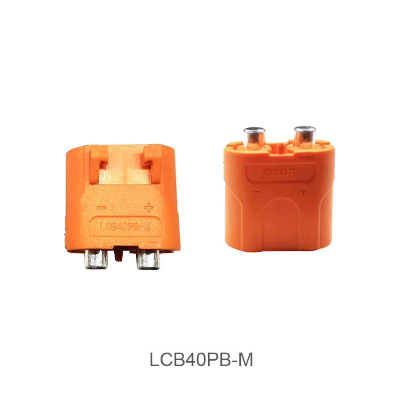 RJX Amass DC Plug  LCB40 Female LCB40PB Male Copper Silver Plated Lithium Battery Connector For Smart Appliance