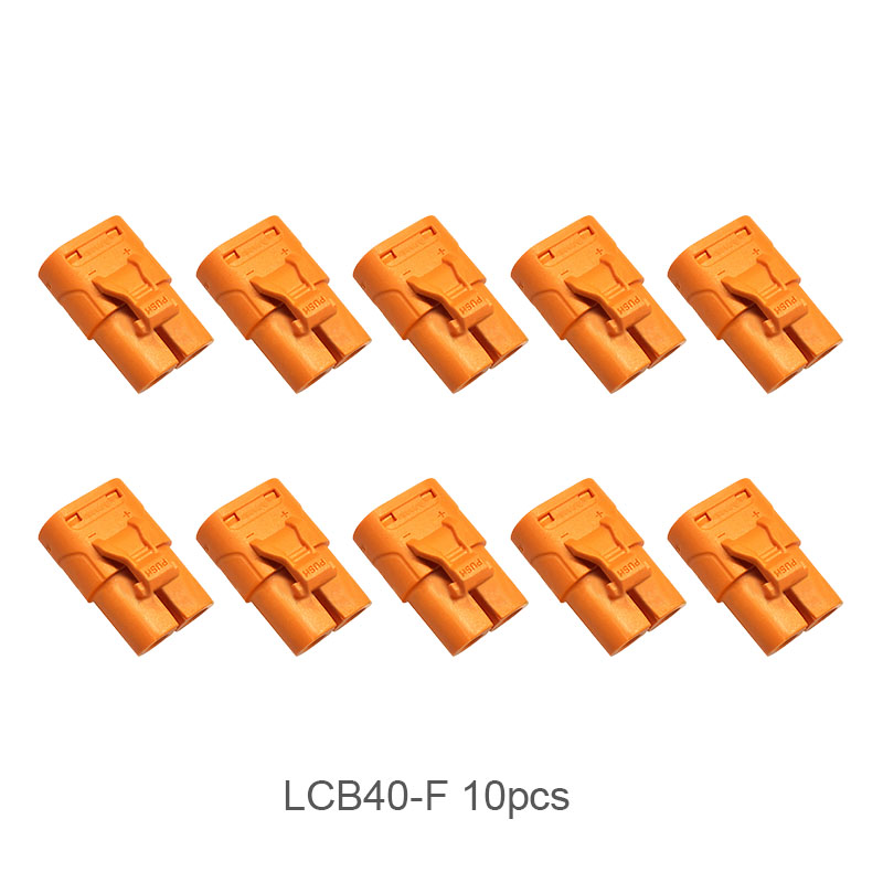 RJX Amass DC Plug  LCB40 Female LCB40PB Male Copper Silver Plated Lithium Battery Connector For Smart Appliance