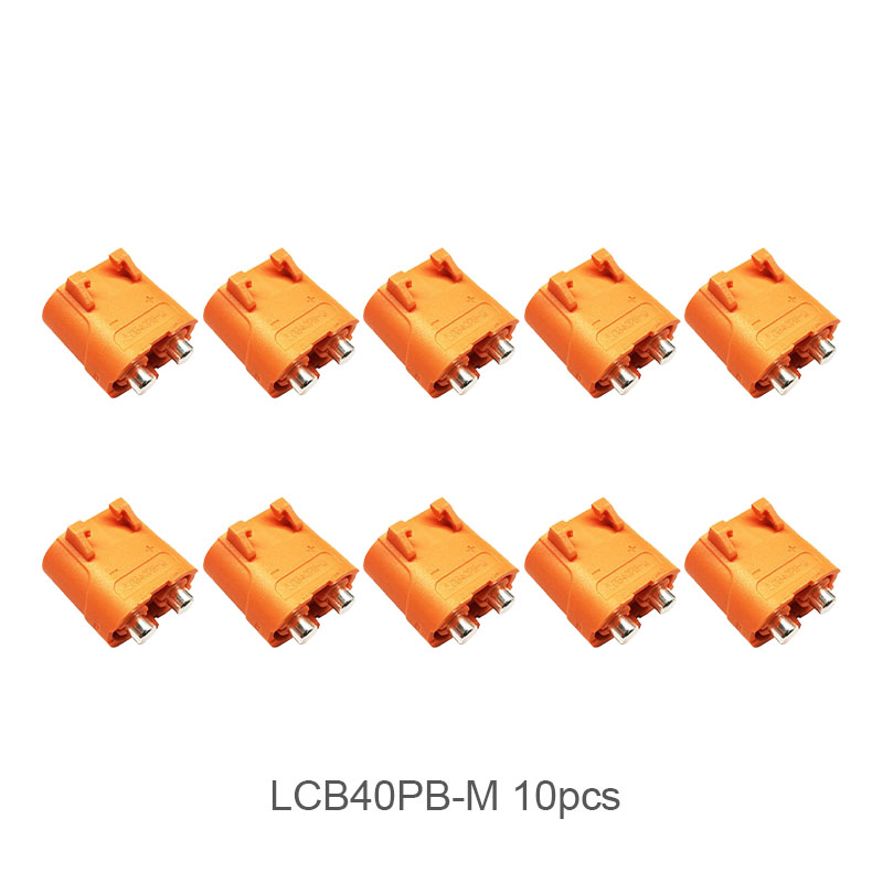RJX Amass DC Plug  LCB40 Female LCB40PB Male Copper Silver Plated Lithium Battery Connector For Smart Appliance