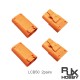 RJX Amass DC Plug LCB50 wire soldering Copper Silver Plated Lithium Battery Connector For Smart Appliance