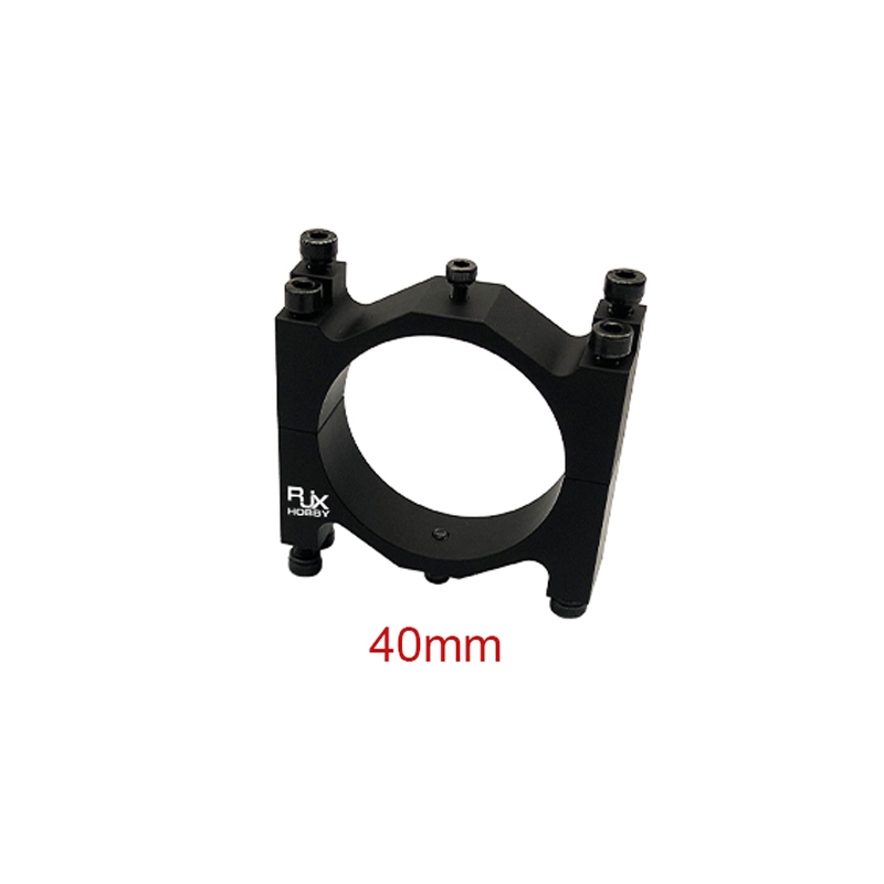 RJX 1pcs Aluminum Alloy  40mm Tube Clamp Fixture Clip Pipe Bracket for UAV Drone Spare Parts