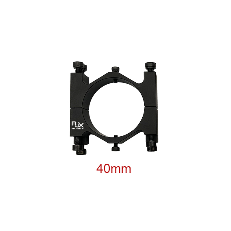 RJX 1pcs Aluminum Alloy  40mm Tube Clamp Fixture Clip Pipe Bracket for UAV Drone Spare Parts