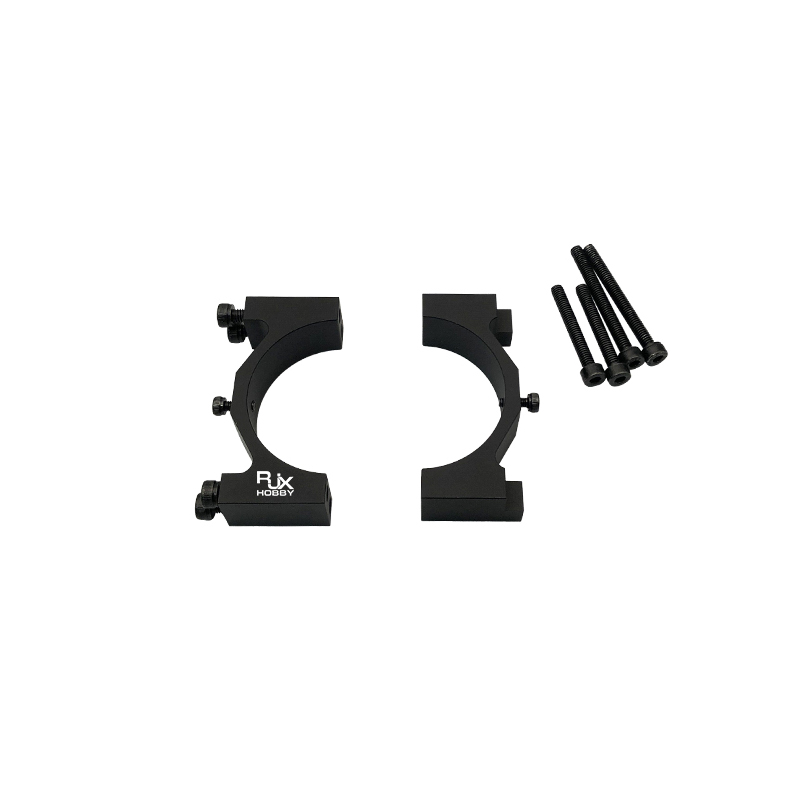 RJX 1pcs Aluminum Alloy  40mm Tube Clamp Fixture Clip Pipe Bracket for UAV Drone Spare Parts