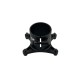 RJX 1pcs 25mm Tripod Aluminum Tilt Fixed Seat Landing Gear Connector