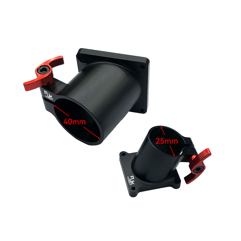 RJX 1pcs 25mm 40mm Quick Release Tripod Aluminum Tilt Fixed Seat Landing Gear Connector
