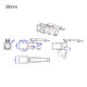 RJXHOBBY 1pcs 30mm folding side arm for Plant Protection UAV Multicopter