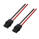 RJXHOBBY Black XT60H Male Female Connector with Sheath Housing Connector with 150mm 12AWG Silicon Wire