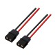 RJXHOBBY Black XT60H Male Female Connector with Sheath Housing Connector with 150mm 12AWG Silicon Wire