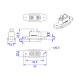 RJXHOBBY 5pcs Amass XT90NE-M XT90NE Male Plug with M2.5 Nuts Lipo Battery Connector Gold-plated Connecting Adapter