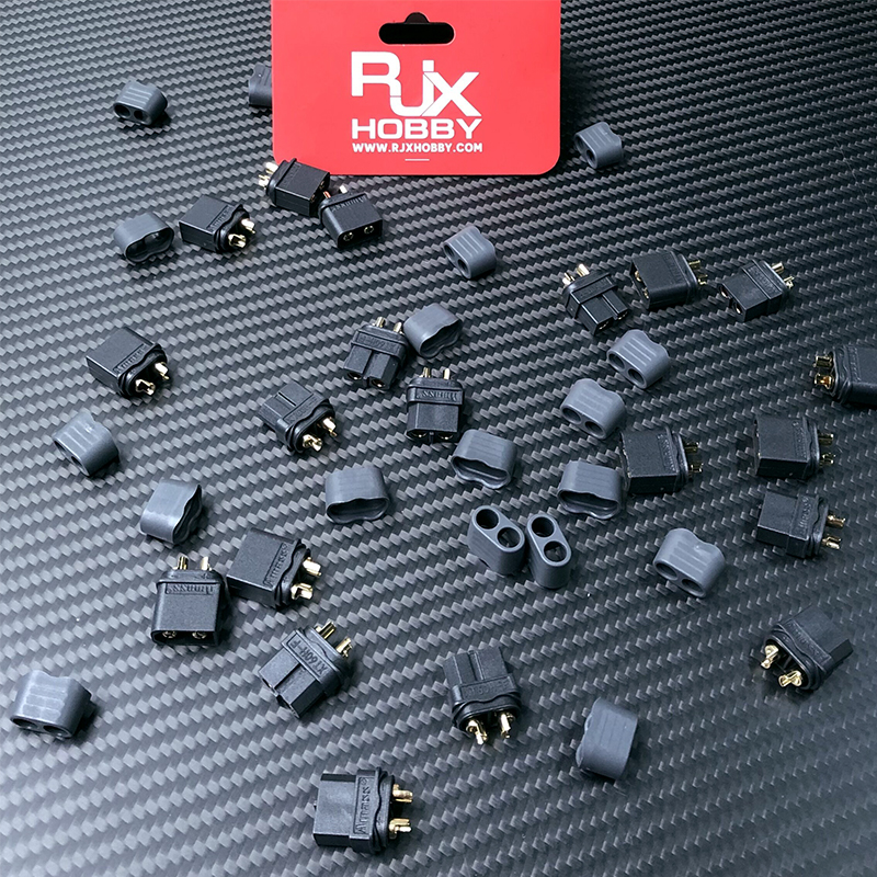 RJXHOBBY 5 pairs Amass XT60+ XT60H Plug Connector With Sheath Housing For Rc Lipo Battery Rc Drone 