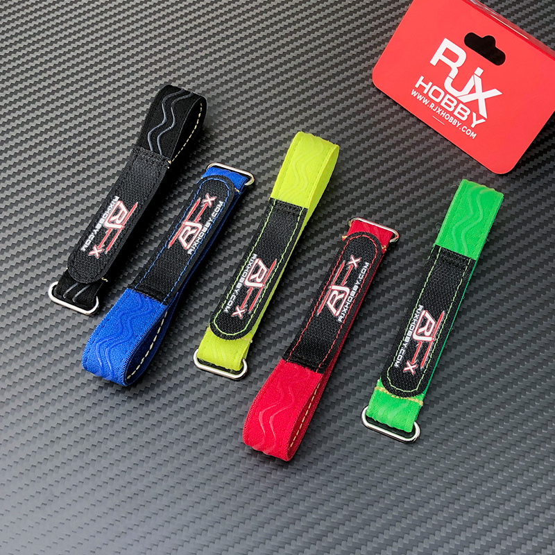 RJXHOBBY 2pcs Kevlar Stitched Non-Slip Silicone Battery Straps(Width: 20mm Length:180/200/210/220 /225/230/250/300/350/400mm)