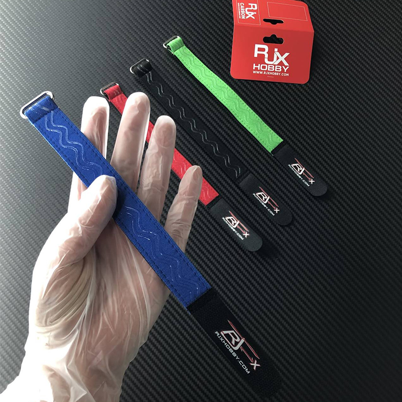 RJXHOBBY 2pcs Kevlar Stitched Non-Slip Silicone Battery Straps(Width: 20mm Length:180/200/210/220 /225/230/250/300/350/400mm)