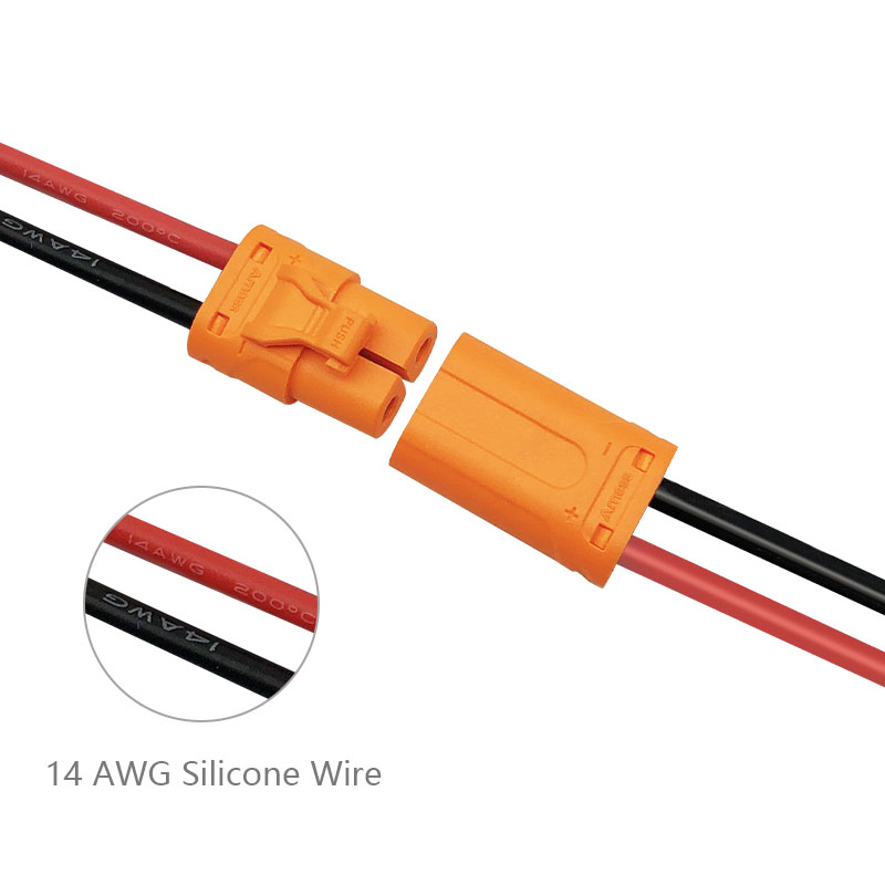 RJXHOBBY LCB30 Female Male Connector With 14AWG Cable