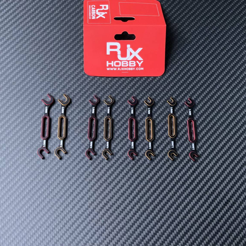 RJXHOBBY Aluminum Turnbuckle Wrench Set(8 Sizes) 3.0 3.2 3.5 3.7 4.0 5.0 5.5 6.0mm