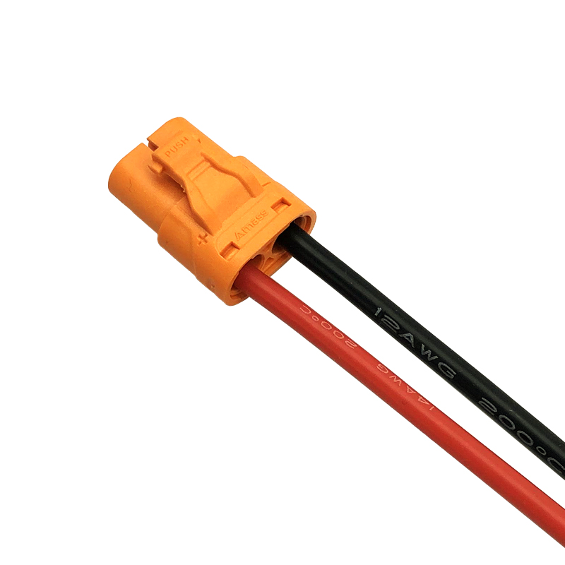 RJX 1pcs XT60 Male to LCB30 Female Extension Adapter 12AWG Wire