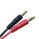 RJX 1pcs 4.0 Banana Head to T Head Plugs Adapter 