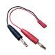 RJX 1pcs JST to 4mm Banana Plug Charge Charging Cable 22AWG Connector Lipo Battery
