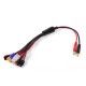 RJX 1pcs 8 in1 RC Charger Adapter Connector 4.0mm Banana Connector To EC3 XT60 JST TRX Tamiya Futaba T Plug Lead Wire