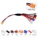 RJX 1pcs 8 in 1 XT60 Plug to XT60/T/JST/EC3/TRX/TAMIYA/FUTABA/MINI TAMIYA Plug Charger Adapter Cable for IMAX B6 ISDT Charger