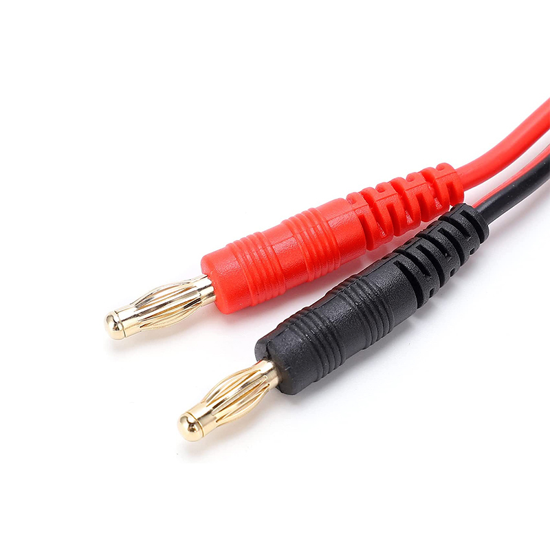 RJX 1pcs 4mm Banana Plug to TRX Plug Charger Cable for RC Lipo Battery