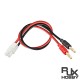 RJX 1pcs Tamiya Connector Plug to 4mm Banana Plug RC Battery Charging Lead Cable