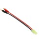 RJX 1pcs Mini Tamiya Plug to 4.0 Banana Plug Charger Cable