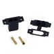 RJX 5pcs EC5E Male Panel can Fixed Gold-plated Banana Plug Battery Connector Dust Cap for RC Aircraft Drone
