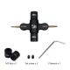 RJX 1Pcs M3 M5 Metal Quad Wrench & 1.5mm 2mm Hex Screwdriver Replacement Sleeve for RC Car FPV Motor Nuts Prop Releasing