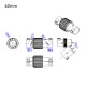 RJX 1PCS 40mm Folding Arm Carbon Tube Connector Clip Self-lock Folding Rack Parts for RC Agriculture UAV Drone