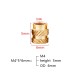 RJX 100pcs M4 Brass Insert Nuts Hot Melt Molding Copper Heat Inserting Thread Embedded Knurled Injection Nut