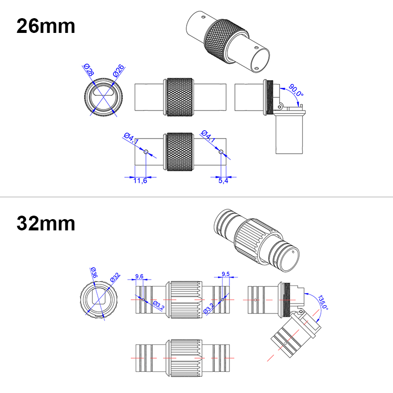 RJXHOBBY 1pcs 20mm 25mm 26mm 32mm Folding Arm for FPV multirotor UAV Drone tube
