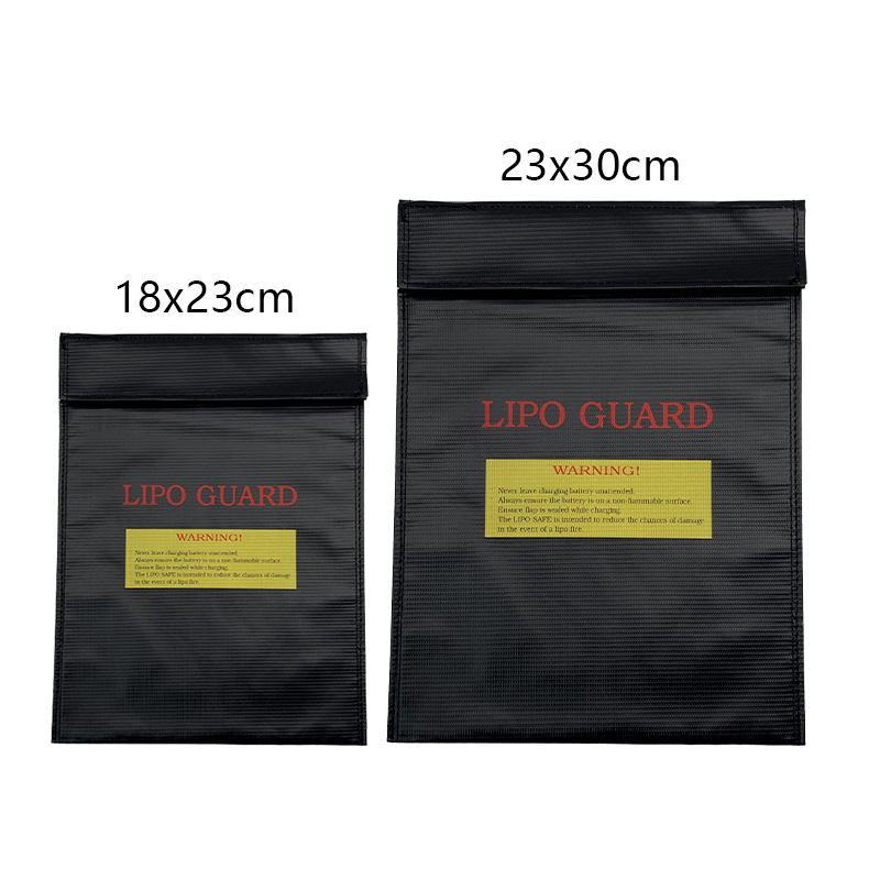 RJX 1pcs Fireproof RC LiPo Battery Safety Bag Safe Guard Charge Sack 18x23cm 23x30cm