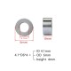 RJX 50pcs Aluminum washer bushing gasket (ID4.1mm OD6.0mm)