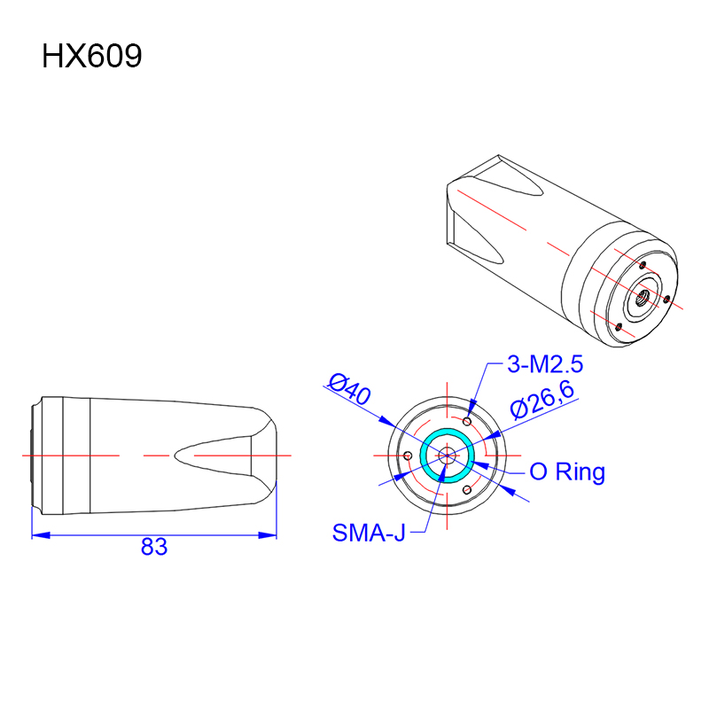 RJX 1pcs RTK  antenna helix GNSS UAV antenna Support GPS BD GLONASS GALILEO Navigation Specifications