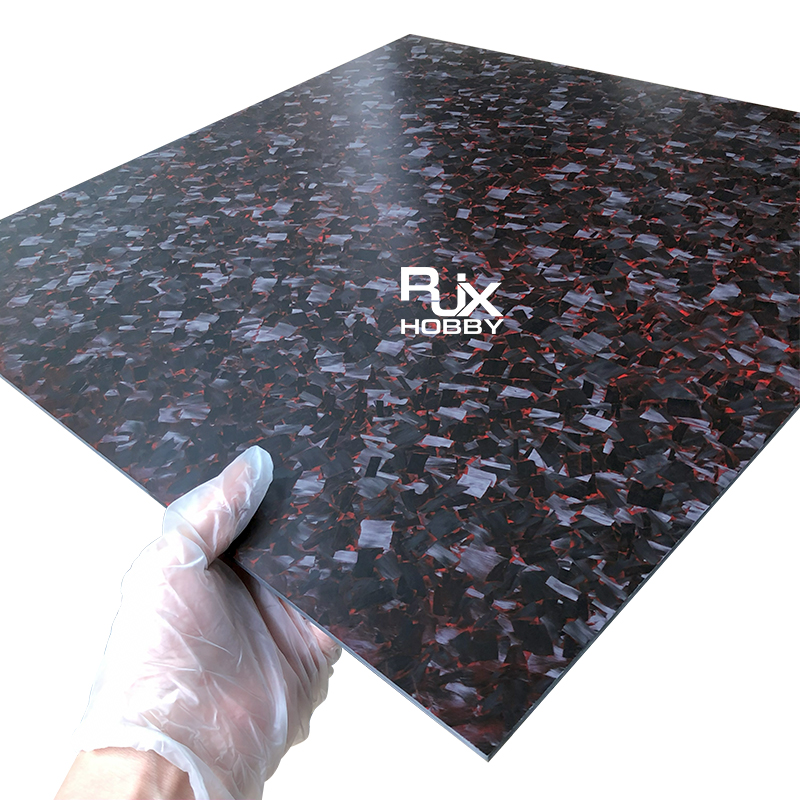 RJX T300 Forged Carbon Fiber Sheet 500x400x2.0-10mm