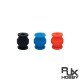 RJX 50pcs 20x17x7mm Damping Balls AV Shock Absorber Ball Damper Anti-Vibration Ball