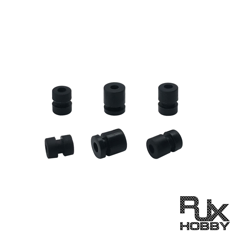RJX 100pcs 5.6x4.4x2mm/6x4.9x2mm/6.6x4.4x2mm Damping Balls AV Shock Absorber Ball Damper Anti-Vibration Ball