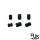 RJX 100pcs 5.6x4.4x2mm/6x4.9x2mm/6.6x4.4x2mm Damping Balls AV Shock Absorber Ball Damper Anti-Vibration Ball