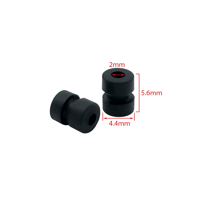 RJX 100pcs 5.6x4.4x2mm/6x4.9x2mm/6.6x4.4x2mm Damping Balls AV Shock Absorber Ball Damper Anti-Vibration Ball