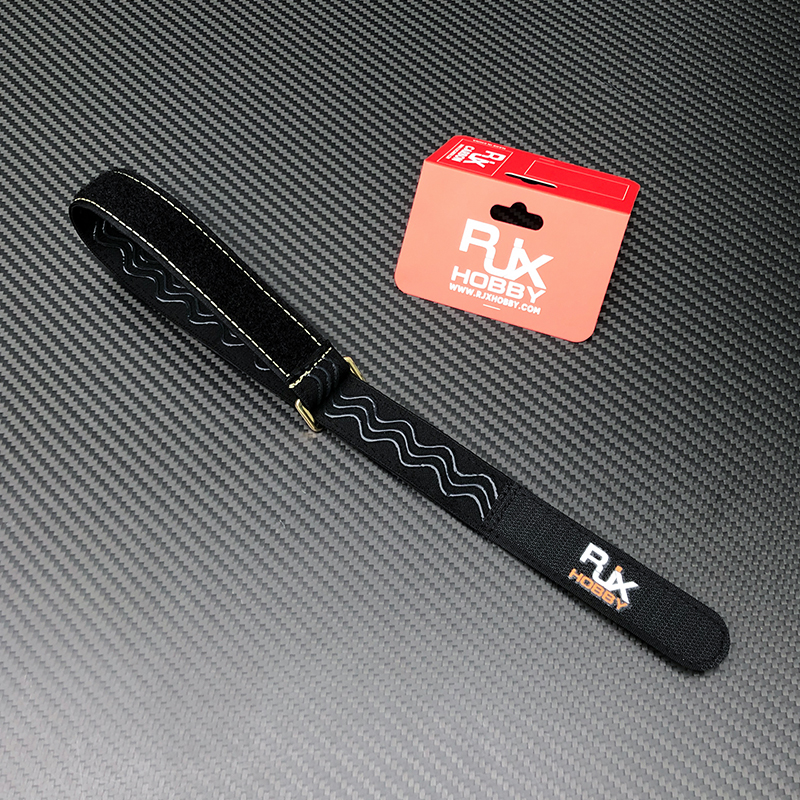 RJX 2pcs 25mm Width Kevlar Stitched Non-Slip Silicone Battery Straps(Length: 300 / 400 / 500 / 600 / 700 / 800 / 1000mm)