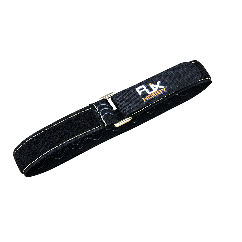 RJX 2pcs 25mm Width Kevlar Stitched Non-Slip Silicone Battery Straps(Length: 300 / 400 / 500 / 600 / 700 / 800 / 1000mm)