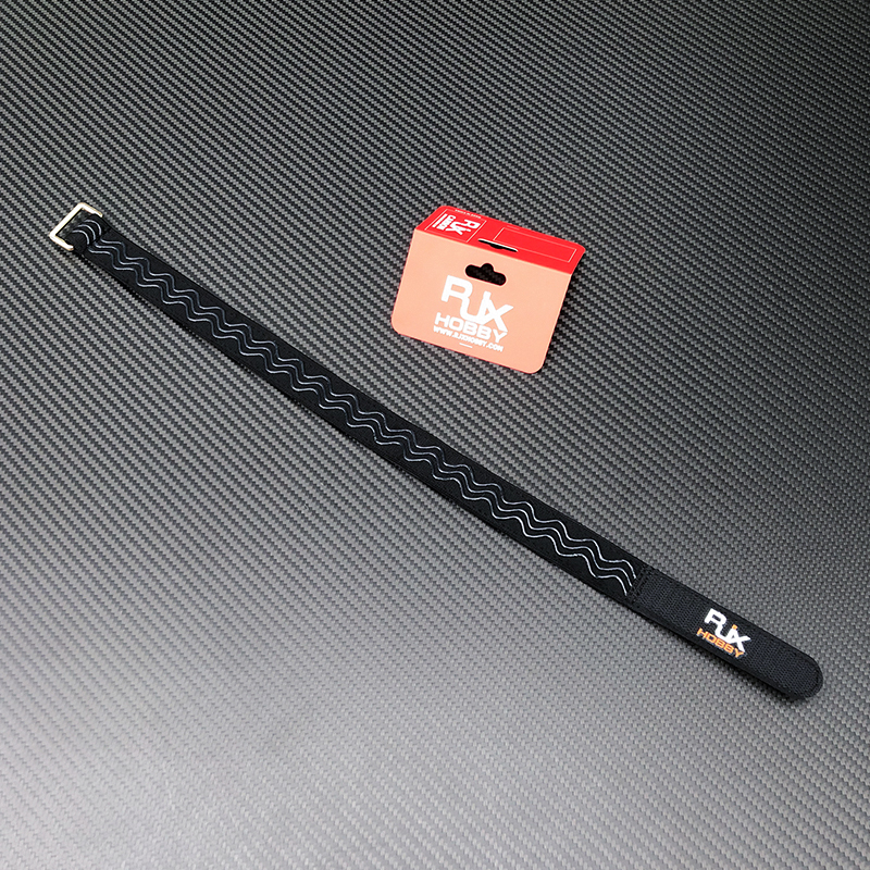 RJX 2pcs 25mm Width Kevlar Stitched Non-Slip Silicone Battery Straps(Length: 300 / 400 / 500 / 600 / 700 / 800 / 1000mm)