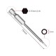 RJX 75mm 1.5 2.0 2.5 3.0 4.0 5.0 6.0 8.0 10 12mm Hex Key Allen Screwdriver Bits Magnetic 1/4 6.35mm Quick Change Impact Driver 
